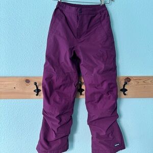 Kids Land’s End Squall Snow Pants - Deep Plum - EUC size 10slim